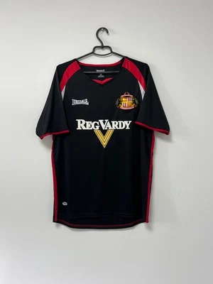 Sunderland 2005/2006 Away Football Shirt Jersey Kits Lonsdale Black Mens sz L - Image 1 of 4
