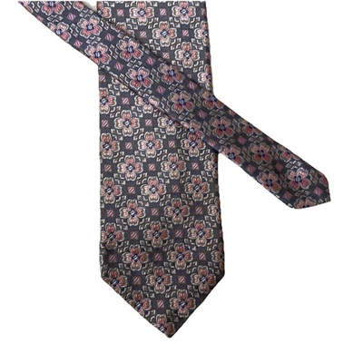 Gravata masculina Robert Talbott Nordstrom rosa floral tamanho único seda designer clássico - Imagem 1 de 4