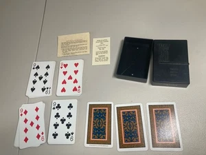 Vintage Deck of KEM Arabesque Plastic Playing Cards & Case Complete 1976 - Bild 1 von 10