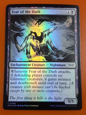 1x Fear of the Dark | FOIL | Duskmourn: House of Horror | MTG Magic Cards - Image 1 of 4
