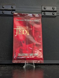 Star Wars Young Jedi Menace Of Darth Maul CCG Booster Pack Sealed 1999 Red - Bild 1 von 3