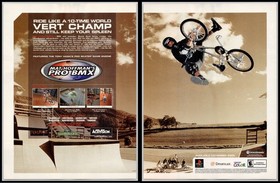 Mat Hoffmans Pro BMX Playstation Dreamcast Activision 2000 2Page Advertisement
