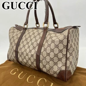 Gucci Boston Bag GG Supreme PVC Mini Handbag Vintage /Used++ - Picture 1 of 14