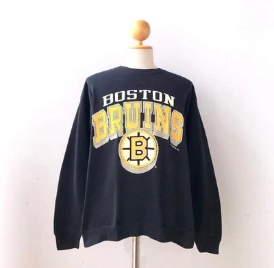 Remake 90s Boston Bruins Crewneck Sweatshirt, NHL Vtg TE8651 - Image 1 of 3