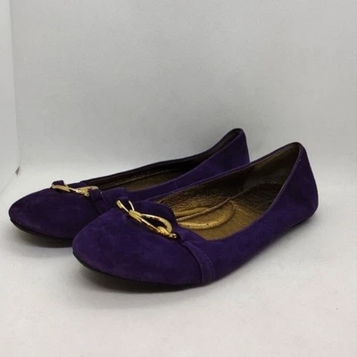Женские балетки Choclat Blu с золотым акцентом 7,5 фиолетовые ретро 90-е Y2K - Изображение 1 из 4