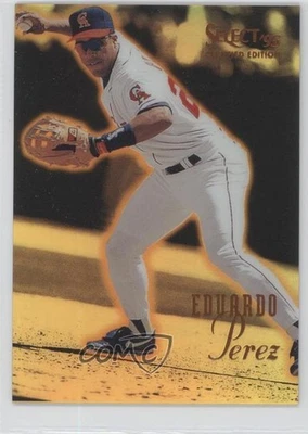 1995 Select Certified Edition Mirror Gold Eduardo Perez #4 - Image 1 of 2