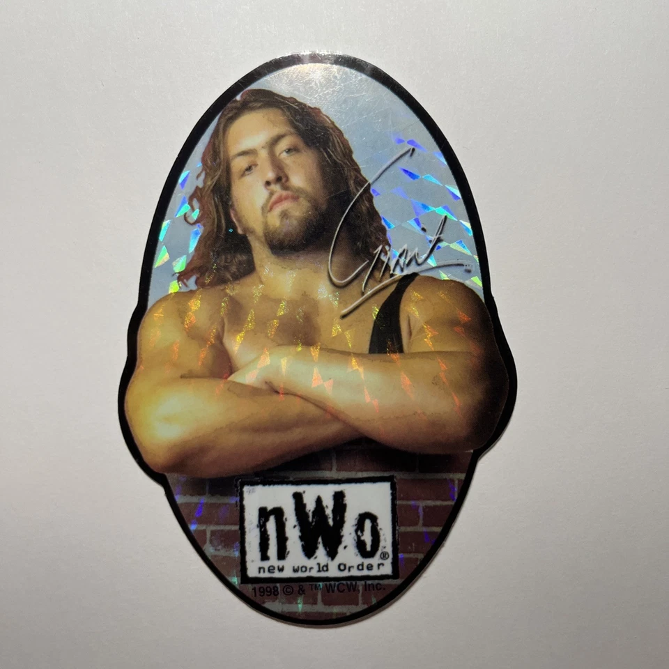 Pegatina Gigante WCW Prisma Lucha Libre Big Show Paul Wight WWE NUEVO Y DOS De Colección 1998 Foto 1 de 1