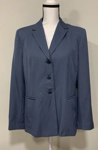 Talbots Blazer Einreiher Einknopf Kerb Revers Wolle Gr. 12 blau gefüttert - Bild 1 von 3