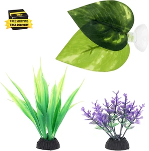 3Pcs Betta Fish Tank Decorations Small,Fish Tank Decorations Betta Fish Leaf Pad - Picture 1 of 7