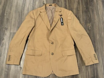 J. FERRAR Golden Khaki Relaxed Blazer SZ M 38-40 for Casual Wear - Image 1 of 4