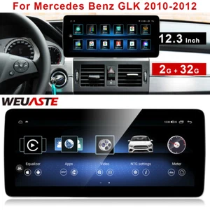 Android Car GPS 12.3'' 2+32GB For Mercedes Benz GLK 2010-2012 Radio Video Player - Foto 1 di 12