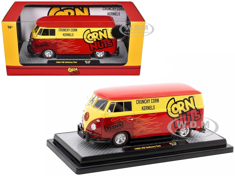 1960 VOLKSWAGEN DELIVERY VAN "CORN NUTS" 1/24 DIECAST MODEL BY M2 40300-119 A - Image 1 of 1