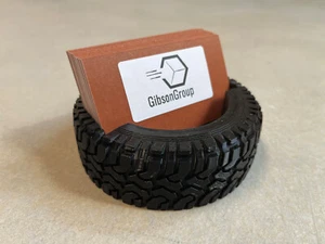 Portatarjetas de visita para neumáticos - Soporte de exhibición de taller de ruedas encimera de escritorio - Imagen 1 de 10