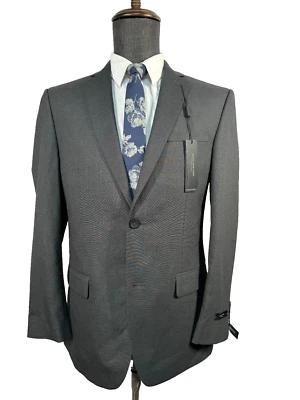 NEW MARC NEW YORK Mens Gray SLIM FIT STRETCH Suit Sport Coat Blazer Jacket 38R - Image 1 of 4