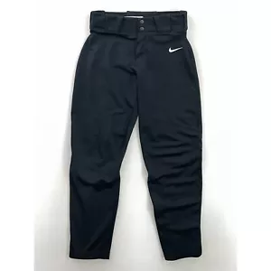 Pantaloni Nike Baseball Unisex Softball Nero Bianco Lunghezza Completa 28" Cucitura Interna XL - Foto 1 di 8