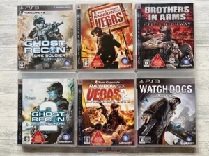SONY PS3 Ghost Recon 1 2 & Vegas 1 2 & Brothers In Arms & Watch Dogs from Japan - Picture 1 of 14