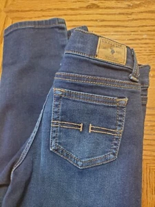 U.S. POLO ASSN 5 Pocket Jeans Straight Leg Boys Size 7 Adjustable Waist Stretch - Picture 1 of 15