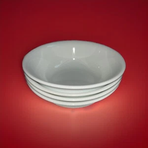 Juego de 4 tazones de sopa de cereal blanco vintage Corelle by Corning Winter Frost 6 1/4" - Imagen 1 de 3