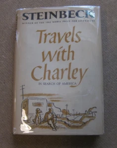 TRAVELS WITH CHARLEY by John Steinbeck - 1st HCDJ 1962 - VG+ - Picture 1 of 7