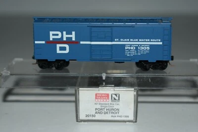 N Scale MTL 20150 Port Huron & Detroit 40' Single Door Boxcar 1305 C18916 - Image 1 of 2