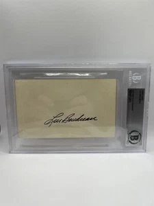Lou Boudreau  Signed Index Card Beckett Auto - Picture 1 of 2