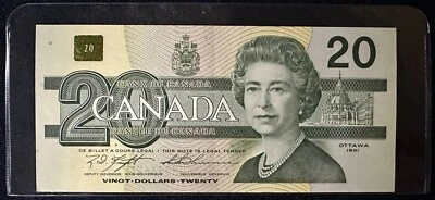 1991 Bank of Canada $20, Cat#BC-58c Knight Thiessen AWM 0536438   A19 - Image 1 of 3