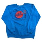Vintage Hanes Sweatshirt 90S Graphic Print Usa Retro Blue Jumper Mens Large