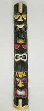 Vintage Hawaiian Hand Carved Mask Totem Tiki Wall Decor Vintage 39"