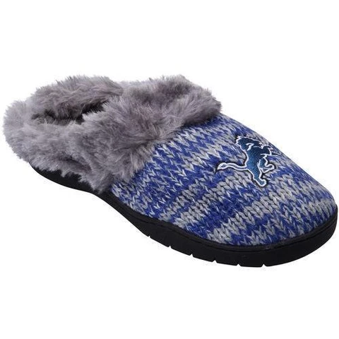 Detroit Lions NFL Slippers Faux Fur Women's size Small (5/6) NWT Cover