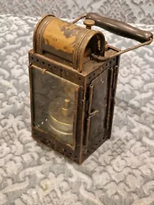 vecchia lampada al carburo antica lampada Reichsbahn lampada ferroviaria Impero tedesco WW2 WWII anni 40 - Foto 1 di 14