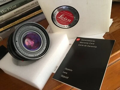 Leica SUMMICRON-R 35mm f/2. German. Rare black face.King of bokeh! - Image 1 of 4