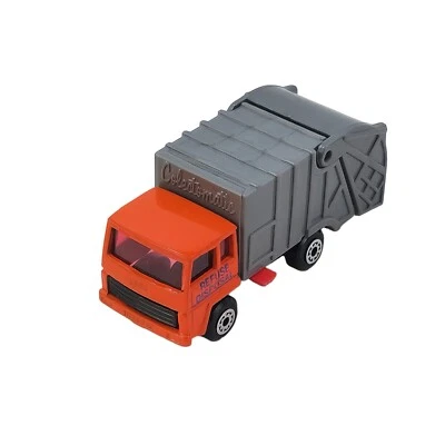 © 1979 Matchbox Superfast No. 38 Refuse Truck Orange & Blue Diecast Model - Image 1 of 4
