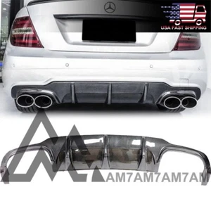 Difusor de fibra de carbono de diseño original para Mercedes-Benz W204 AMG C63 2012 2013 2014 - Imagen 1 de 7