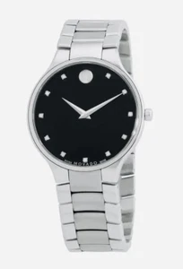 Brand New Movado Men's Serio Diamond Marker Museum Dial Watch 0607286 - Picture 1 of 4