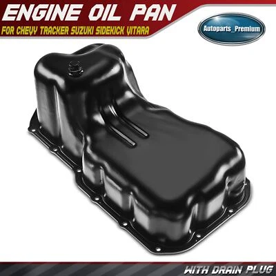 Cacerola de aceite de motor para Chevrolet Tracker Suzuki Sidekick Vitara l4 1,8 L 2,0 L 264-538 Foto 1 de 4