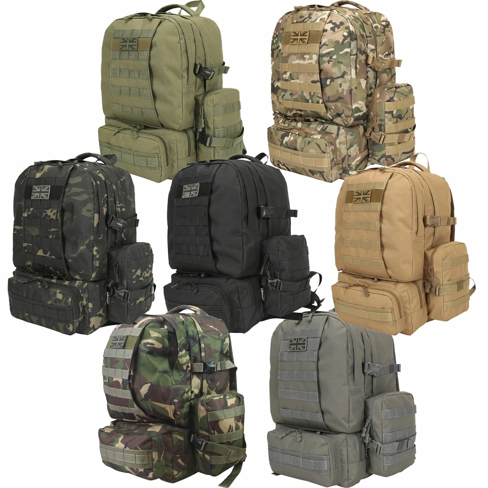 Kombat UK Expedition Tactical Army Military Molle Bag Back Pack Rucksack 50L - Image 1 of 1