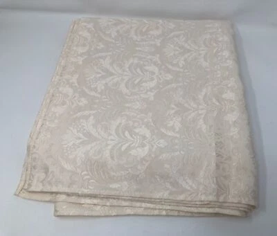 JCPenny Home Collection Ivory Gold Damask Tablecloth - 102 x 58 - Image 1 of 4