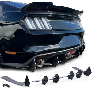 Sport Heckdiffusor CUP Ansatz Schwarz Glanz für Ford Mustang GT MK6 ab 14 - Bild 1 von 11