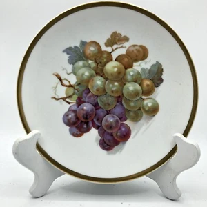 Jaeger PMR Bavaria Germany Golden Crown E&R Salad Plate Orchard Grapes - Imagen 1 de 6