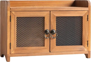 - Storage Cabinet, Mini Countertop Cabinet, Wood Organizer for Kitchen Living Ro - Picture 1 of 10