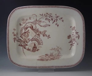 ÄSTHETISCHE NEUE KAI KERAMIK TENNYSON GROSSE PLATTE um 1884 - Bild 1 von 9