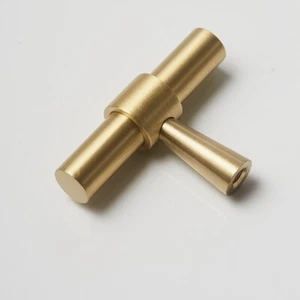 Messingschrank Schubladenknöpfe Gold Küchenschrank Kleiderschrank zieht Griffe modern - Bild 1 von 4