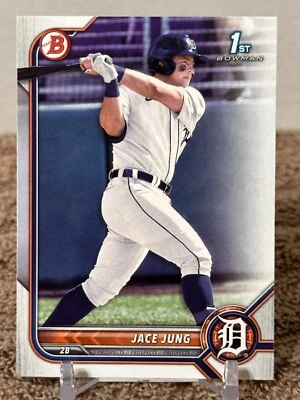 2022 Bowman Draft Paper Jace Jung Detroit Tigers 1st Bowman Prospect #BD-15 - Image 1 of 2