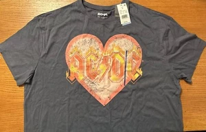 Camiseta gráfica para mujer AC/DC Grayson Threads 100 % algodón gris talla L nueva con etiquetas - Imagen 1 de 6