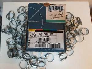 100Stk. NORMA Schneckengewindeschelle / Schlauchschelle TORRO  S 25-40mm - Bild 1 von 8