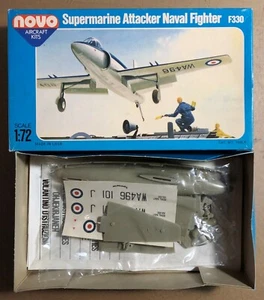 NOVO AIRCRAFT KITS 76056 - SUPERMARINE ATTACKER NAVAL FIGHTER - 1/72 PLASTIC KIT - Picture 1 of 1