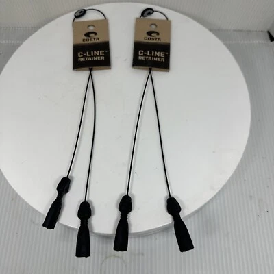 2X NUEVO NEGRO Costa Del Mar C-Line Gafas Correa, retenedor, correa NUEVO CON ETIQUETAS CE11 Foto 1 de 4