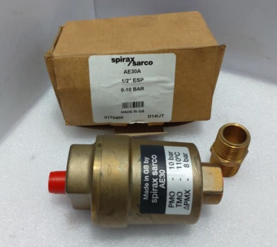 Spirax Sarco AE30A Kupfer Legierung Automatisch Belüftung 1.3cm Bsp 0-10 Stange - Image 1 of 4
