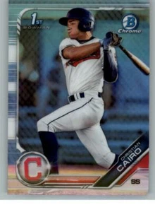 2019 Bowman Chrome Draft Refractors #BDC195 Christian Cairo (ref 129802) - Picture 1 of 2