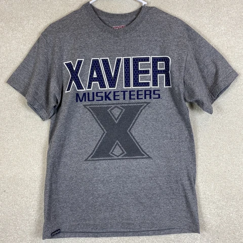 Xavier Musketeers Medium M T Shirt NCAA Adult Size Medium Short Sleeve Shirt Cover